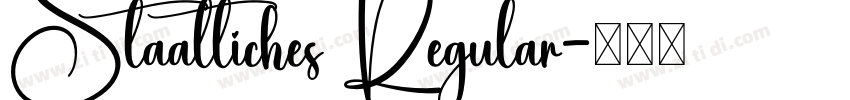 Staatliches Regular字体转换